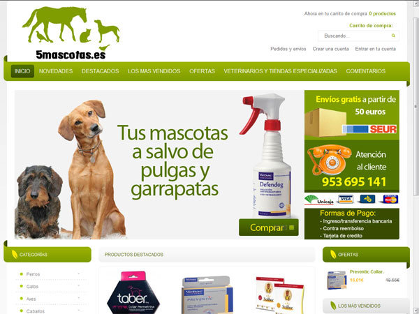 chatarra Renunciar arrendamiento Diseño de tienda online para mascotas