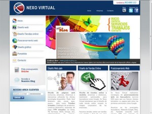 diseño web Nexo Virtual