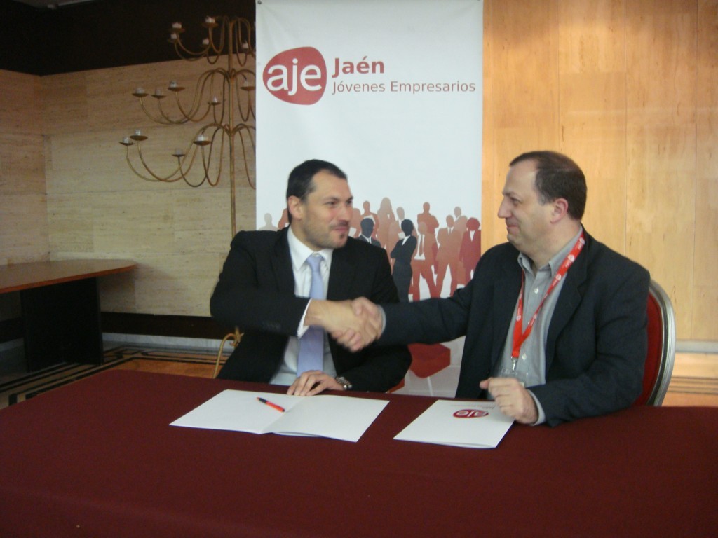 Aje Jaen firma convenio descuento asociados con Nexo Virtual diseño web