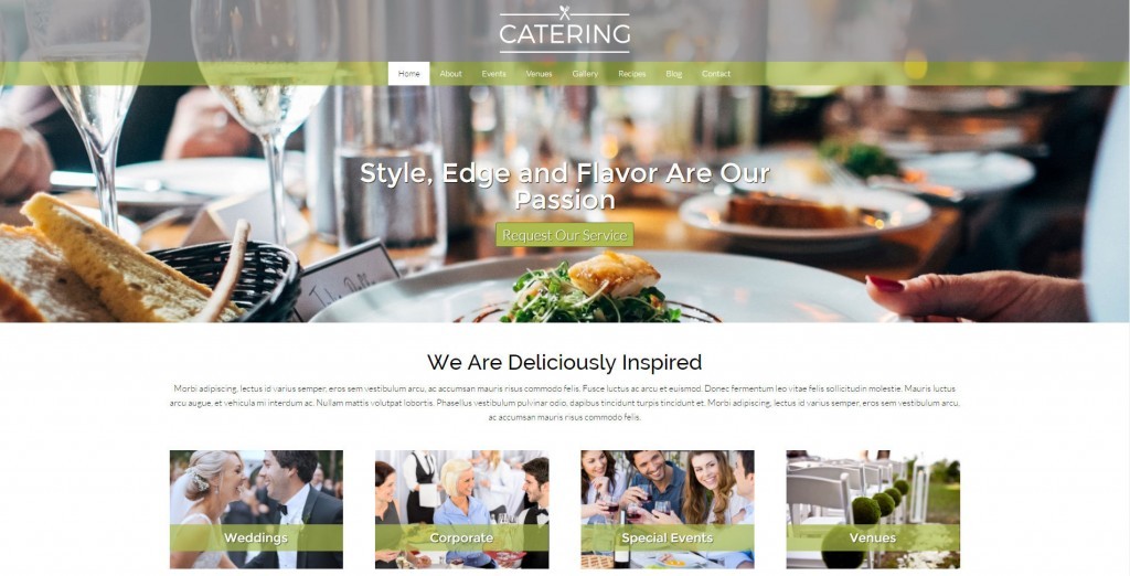 diseño web catering