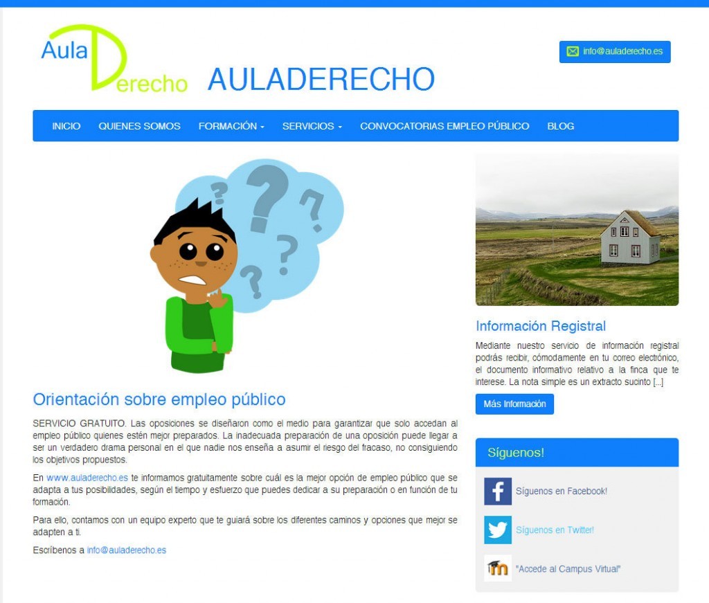 aula derecho, formacion a distancia