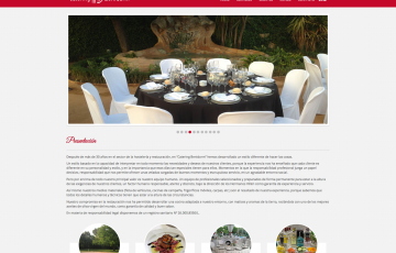 Diseño de página web para Catering Salones Benidorm