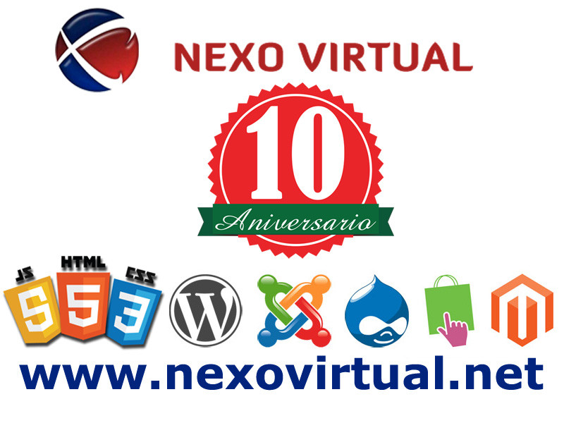 aniversario nexovirtual diseño web