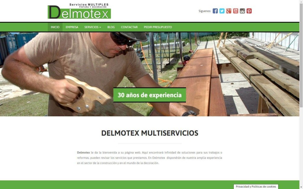 diseño pagina web empresa multiservicios Linares Jaén