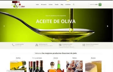 diseño de tenda online venta productos gourmet aceite de oliva aove Jaén