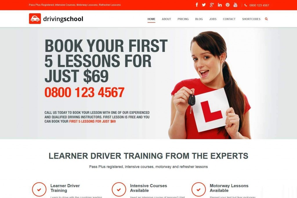 diseño web para autoescuelas