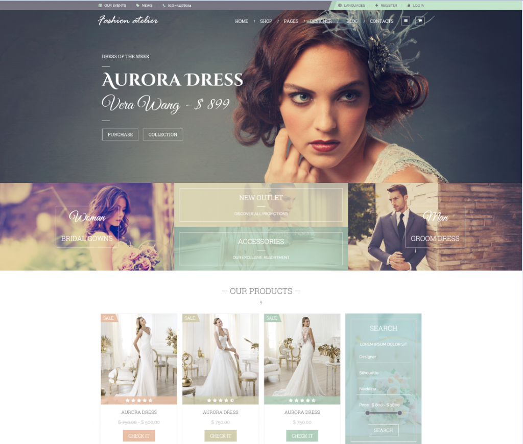 tienda web vestidos de novia