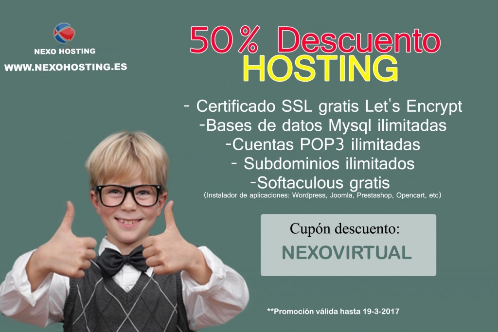 descuento hosting cpanel