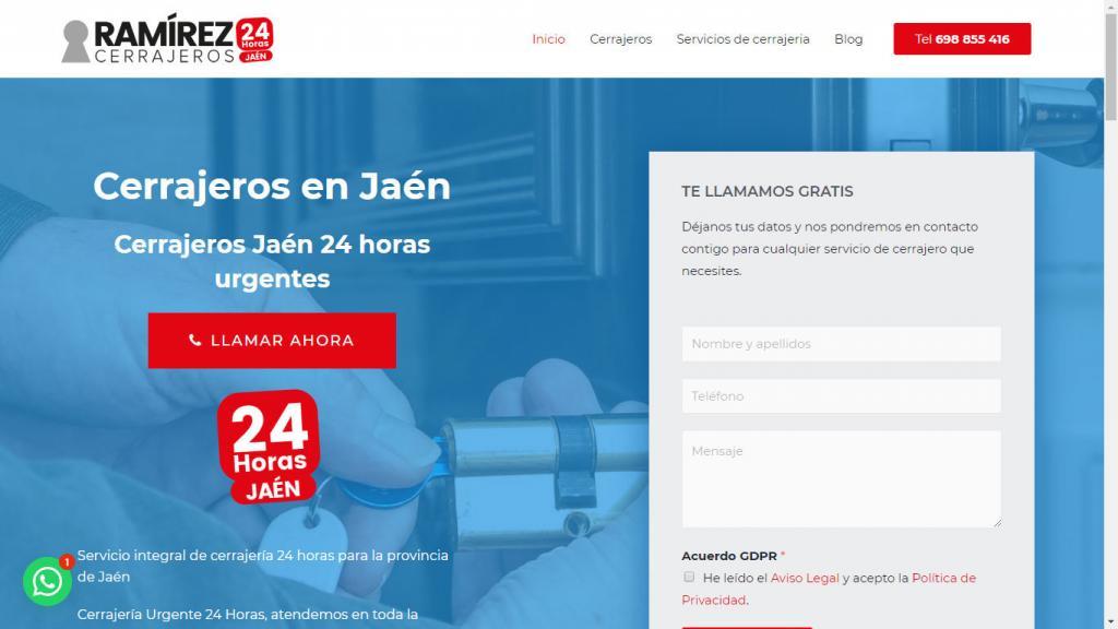 diseño web para cerrajeros en Jaén