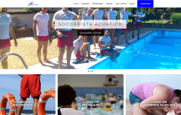 diseño web en Jaén para Ansar cursos de socorrista acuatico