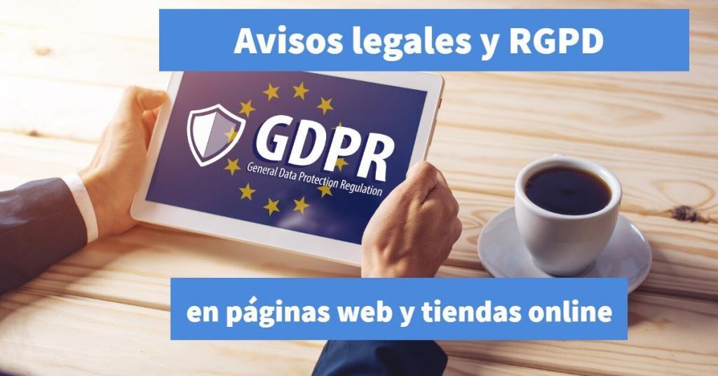 avisos legales en paginas web y tiendas online