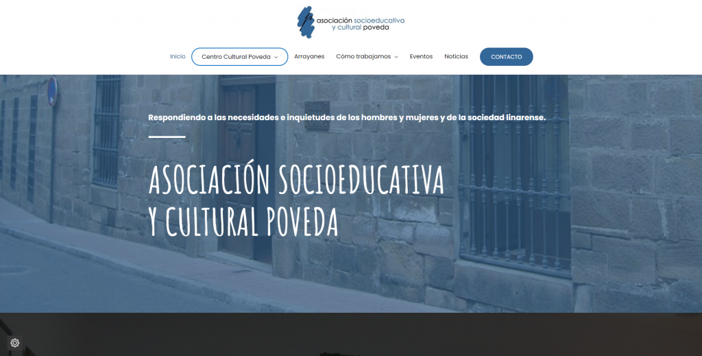 diseño web ASOCIACIÓN SOCIOEDUCATIVA Y CULTURAL POVEDA