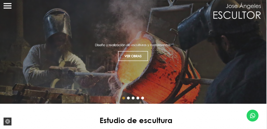 diseño web pagina escultura artesanía Jaén