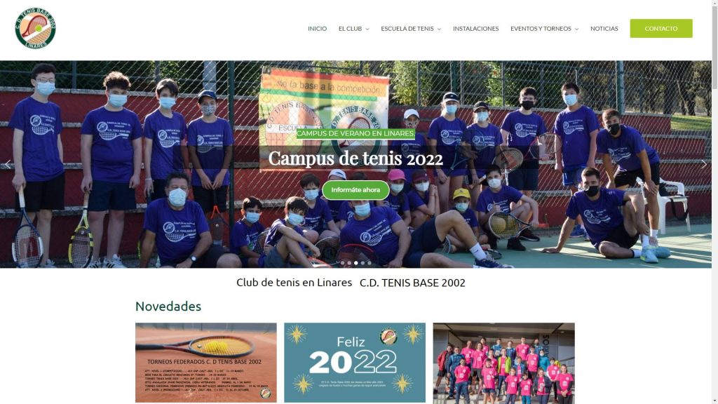 diseño web para club de tenis en Linares