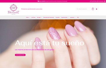 diseño y creación tienda online de gel de uñas y manicur