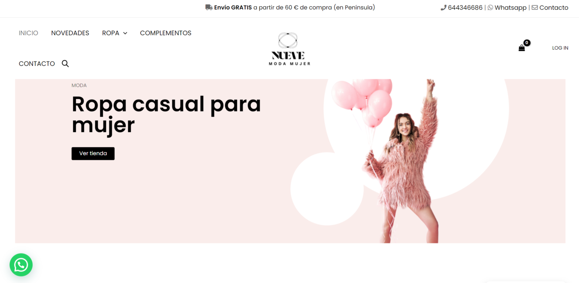 Diseño de tienda virtual Moda ropa de mujer - Nexo Virtual