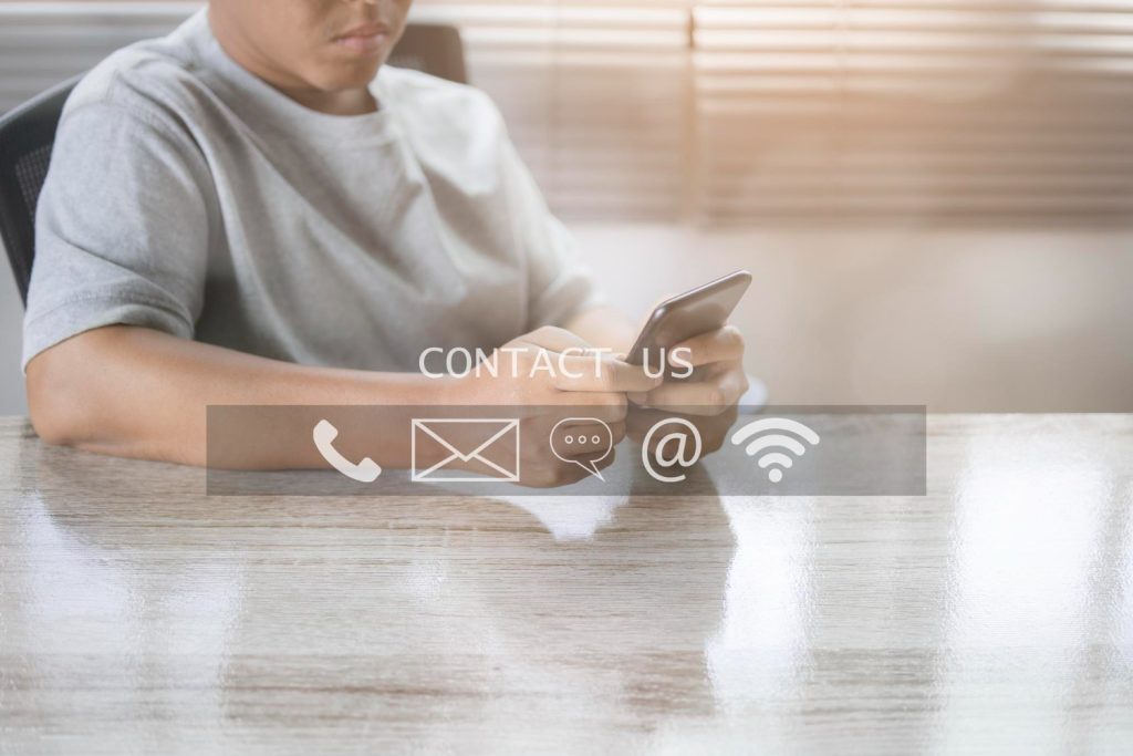 diseño web para pagina de contacto