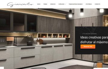 diseño web para tienda de muebles y cocinas