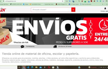 diseño de tienda online destacada en la venta de material de oficina, escolar y papelería