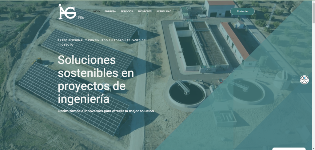 diseño web para empresa de ingeniería de Jaén