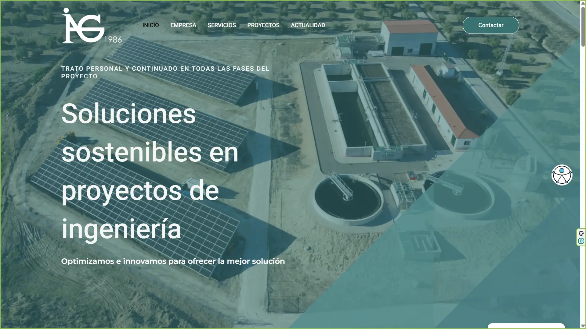 Diseño de página web para Consultora de Ingeniería en Jaén