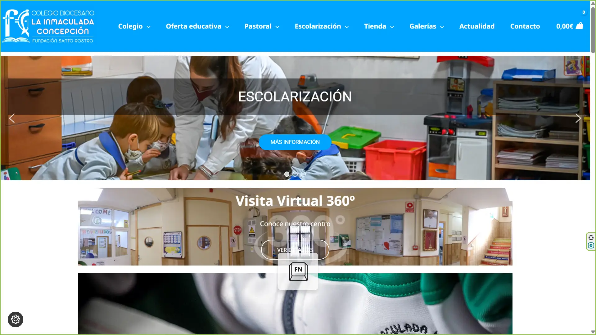 Rediseño de la página web para el colegio bilingüe concertado de Linares, Colegio Diocesano La Inmaculada Concepción. Se ha mejorado el diseño de la pagina ofreciendo un diseño fresco, de fácil acceso a sus contenidos, para cualquier tipo de pantalla de ordenador o móviles. Diseño de página web para el Colegio Diocesano La Inmaculada