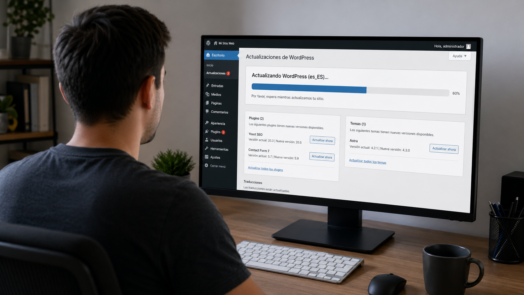 actualizar wordpress antiguo