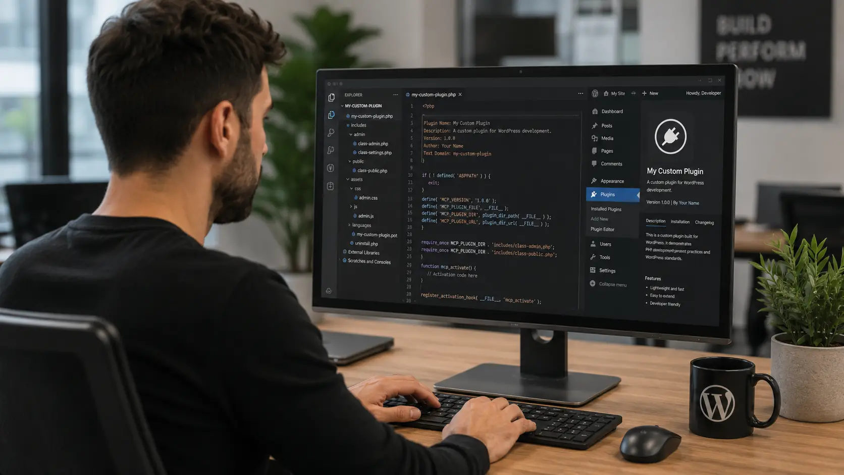 Desarrollo de plugin personalizado para WordPress por programador web